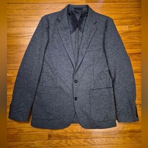 J.Crew Mens Small AX264 Charcoal Grey Slim Fit Knit Suit Jacket NWT